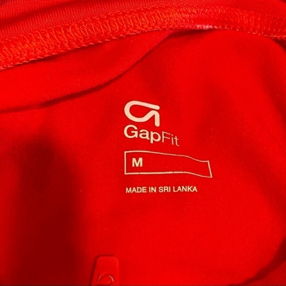 Gap Fit 1/2 Zip Moto Reflective Athletic Pullover Women's Sz Medium M Thumbholes - Picture 7 of 10